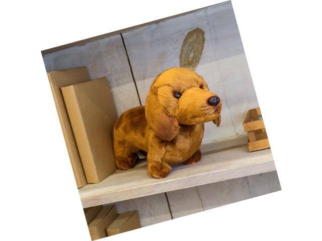 Caramel Brown Dachshund Plush Stuffed Animal Toy Y850613