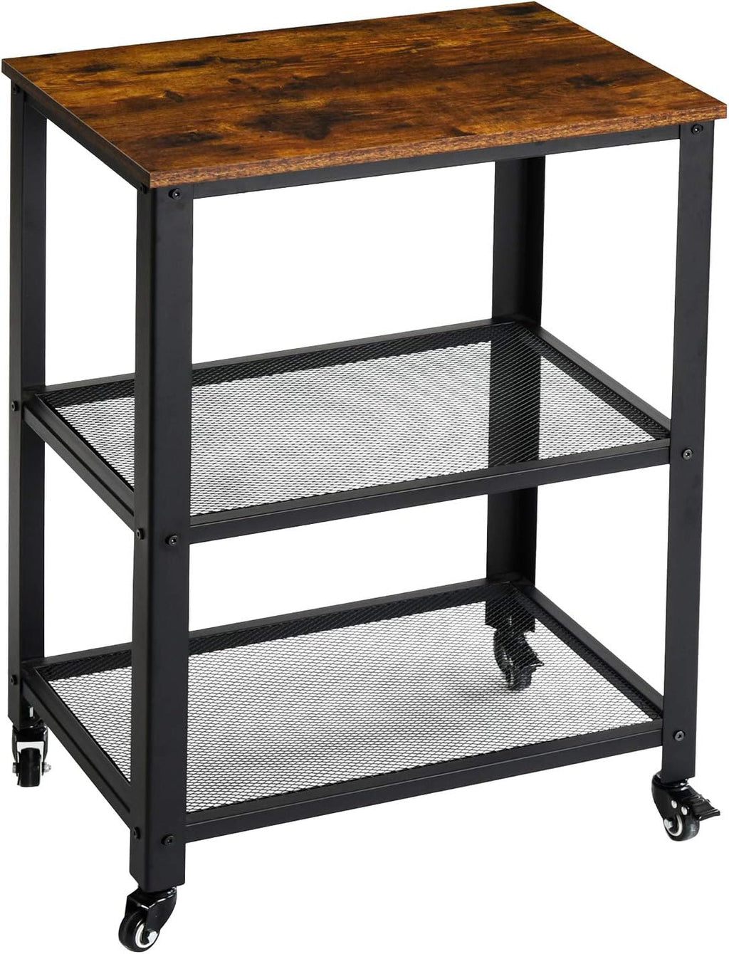Vintage 3-Tier Kitchen Bar Cart on Wheels J299793
