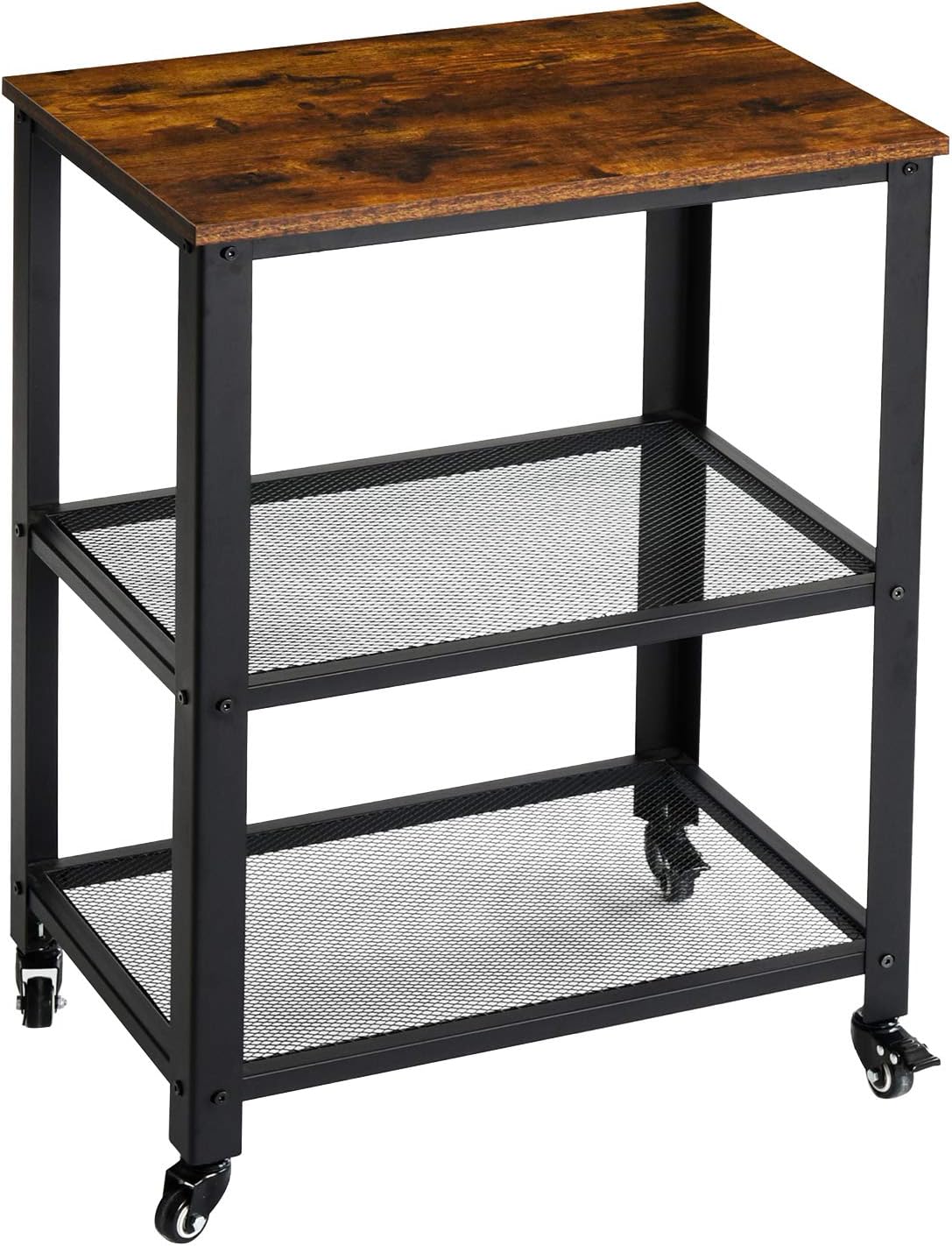 Vintage 3-Tier Kitchen Bar Cart on Wheels J299793