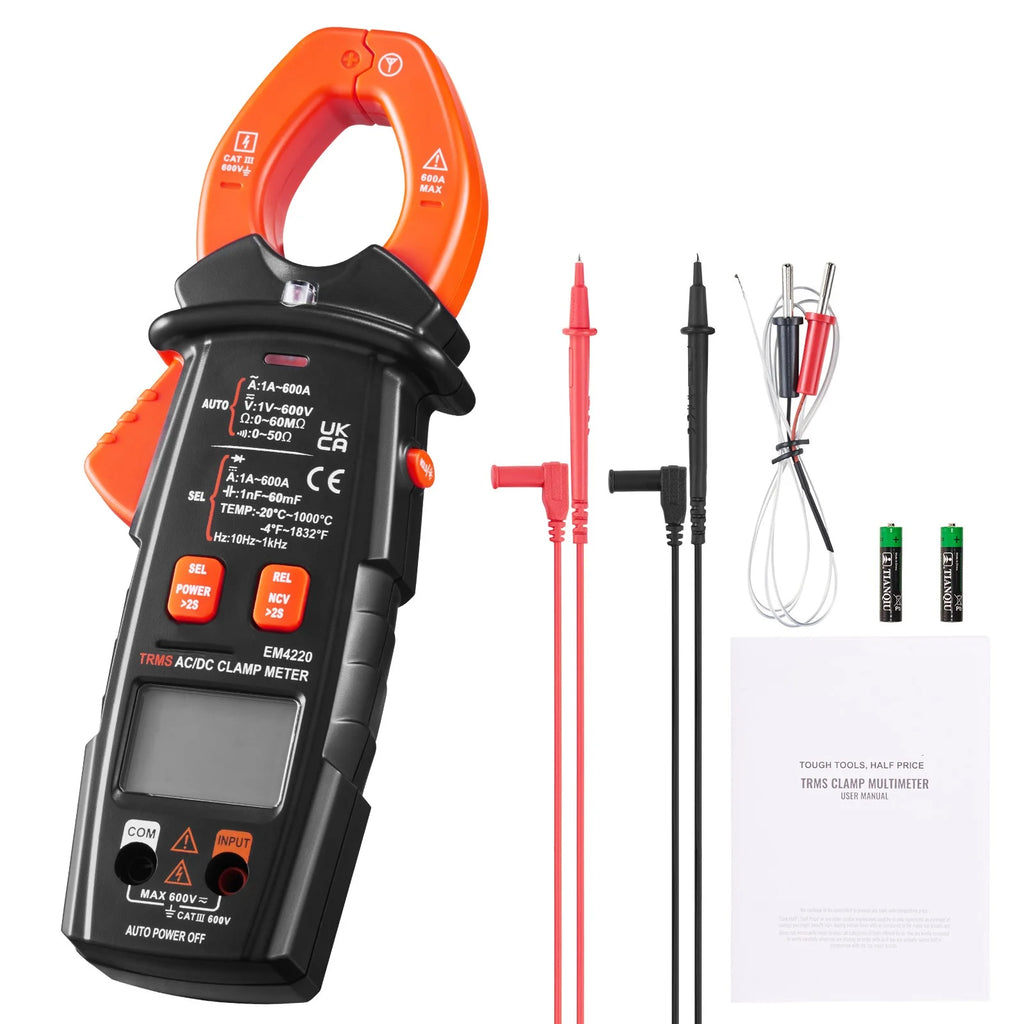 6000 Counts True RMS Digital Clamp Meter A798