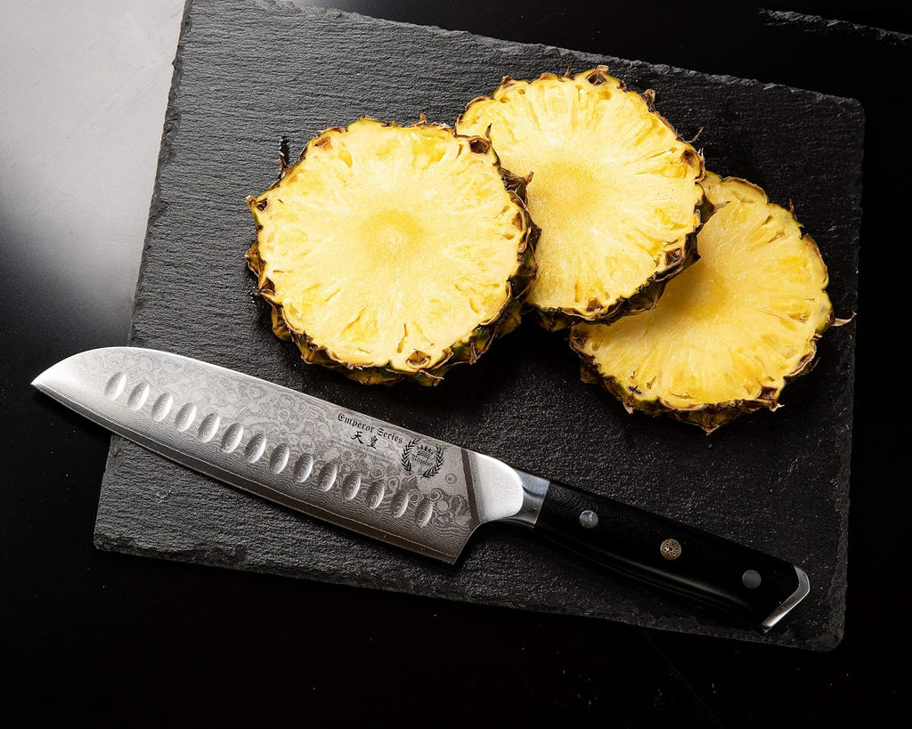 Santoku Chef Knife 7 inch with G-10 Ergonomic Handle O2357