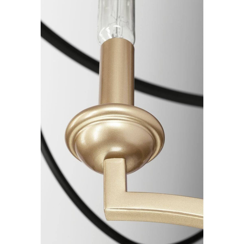 Eight Light Foyer Black R42473