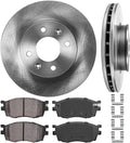 Premium OE Brake Disc Rotors + Ceramic Brake Pads + Hardware N254320