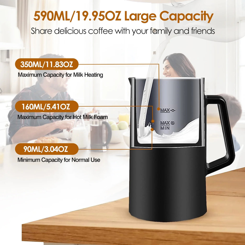 4 in1 Stainless Steel Electric Milk Frother R880839
