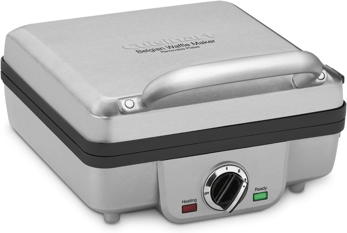 Silver Belgian Waffle Iron with Pancake Plates P53271