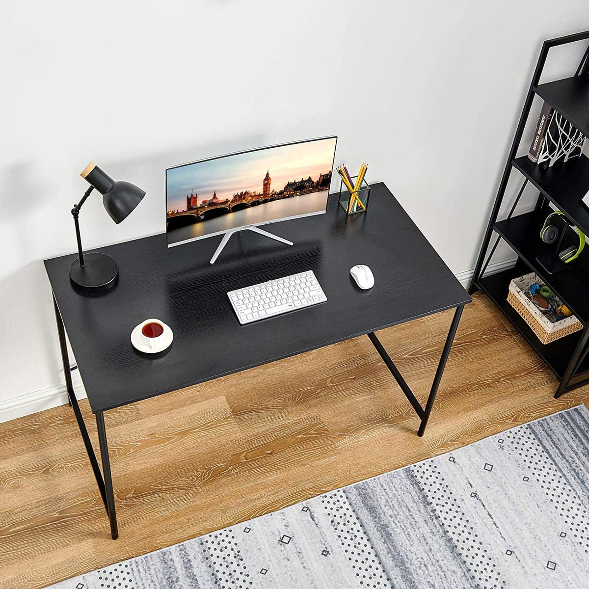 47 inch Black Computer Desk Metal Frame K829829