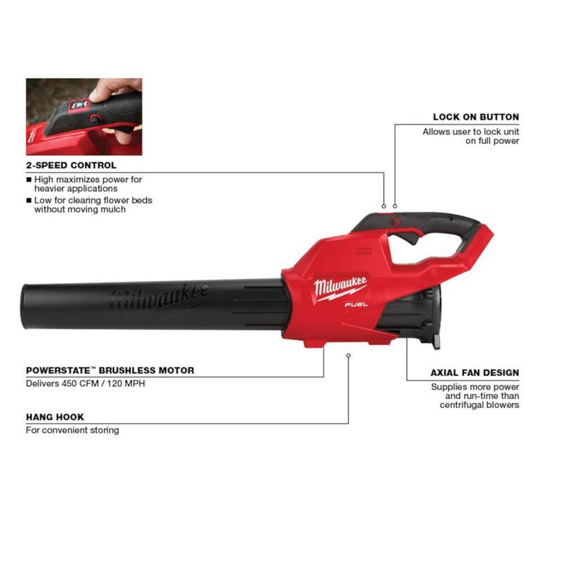 18V Lithium-Ion Brushless Cordless Combo Kit with 5.0 Ah Batteries 7-Tool & Cordless Blower W694520