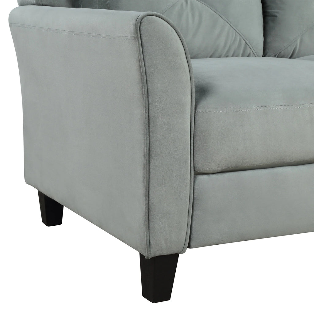 Gray Button Tufted Sofa Set (Set of 3) E81962