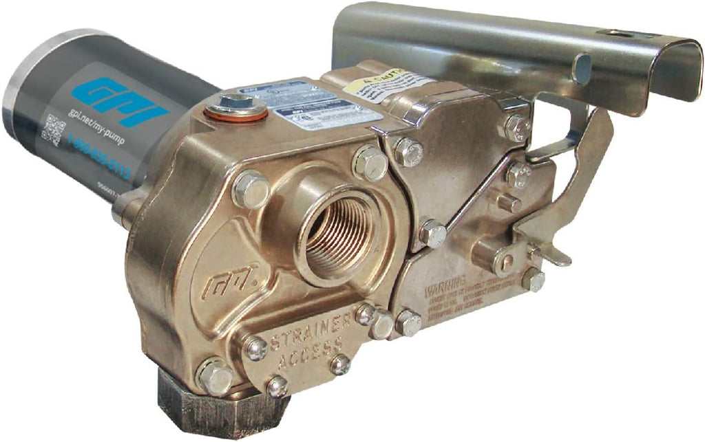 Fuel Transfer Pump with Automatic Shut-Off Nozzle, 15 GPM, 12' Hose P708