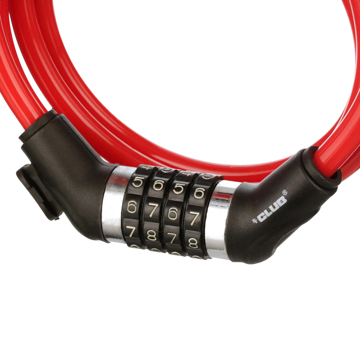 Red 6 Foot Resettable Cable Lock J3471