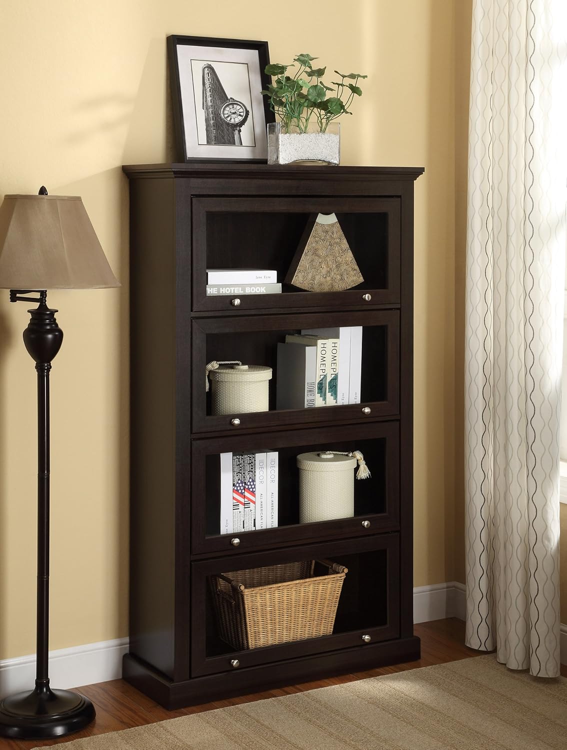 Espresso 4 Shelf Barrister Bookcase O512265