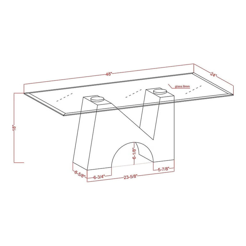 Metal and Glass Top 3-Piece Coffee Table Set in Black V401948