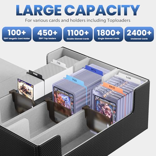 Card Storage Box with 10 Dividers B281