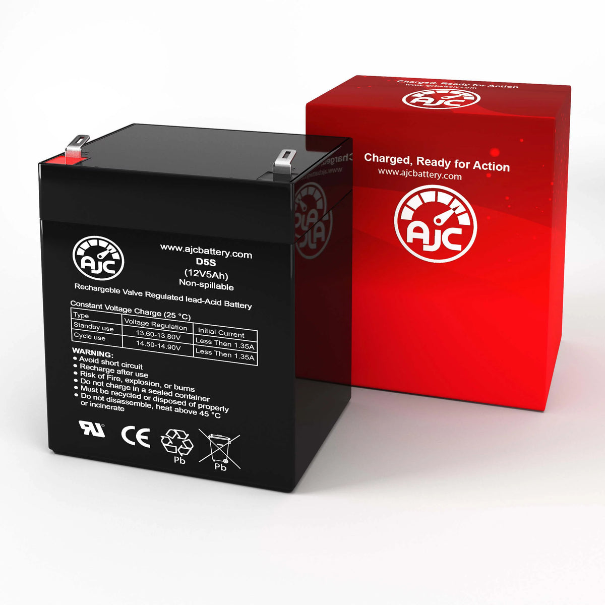 12V 5Ah Sealed Lead Acid Battery A202