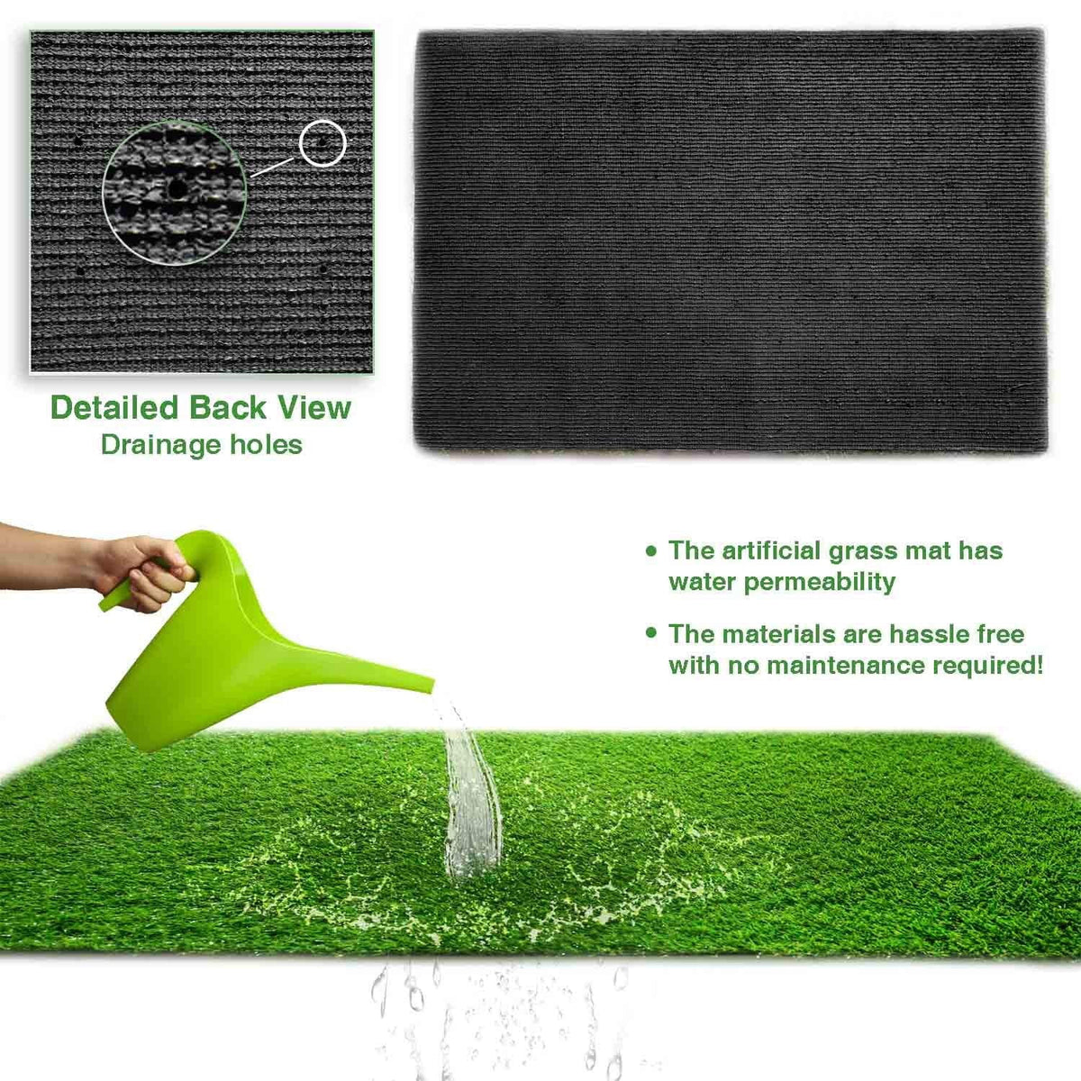 6.5'x10' Artificial Grass Synthetic Turf Indoor/Outdoor Area Rug Y438