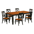 7 Piece Wood Kitchen Table and Chairs C7035