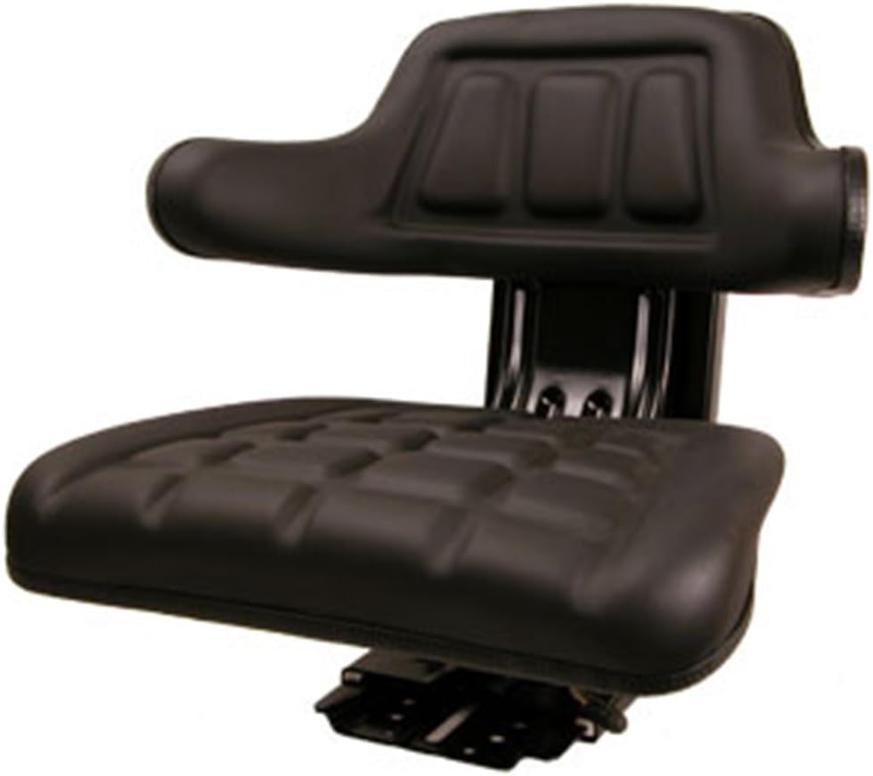 Black Universal Tractor Seat Susp w/ Base & Tracks Pack of 2 K9796