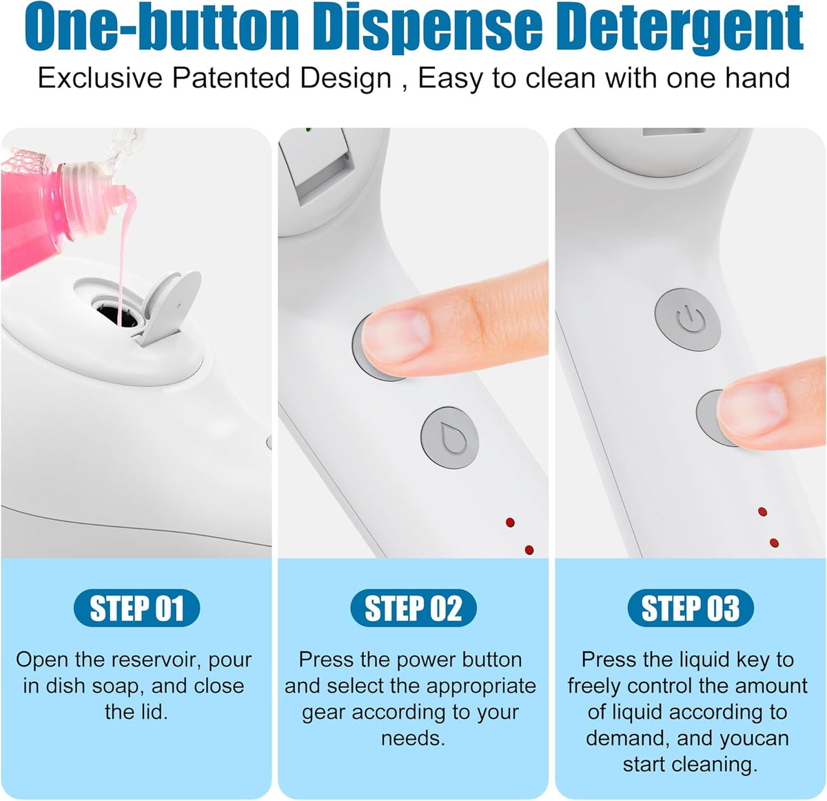 Cordless Electric Cleaning Brush with 4 Replaceable Brush Heads F6709