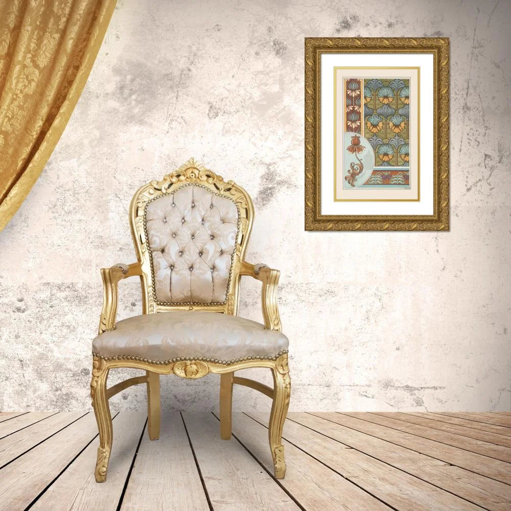 Gold Ornate Framed and Double Matted Museum Art Print 18x24 K6434
