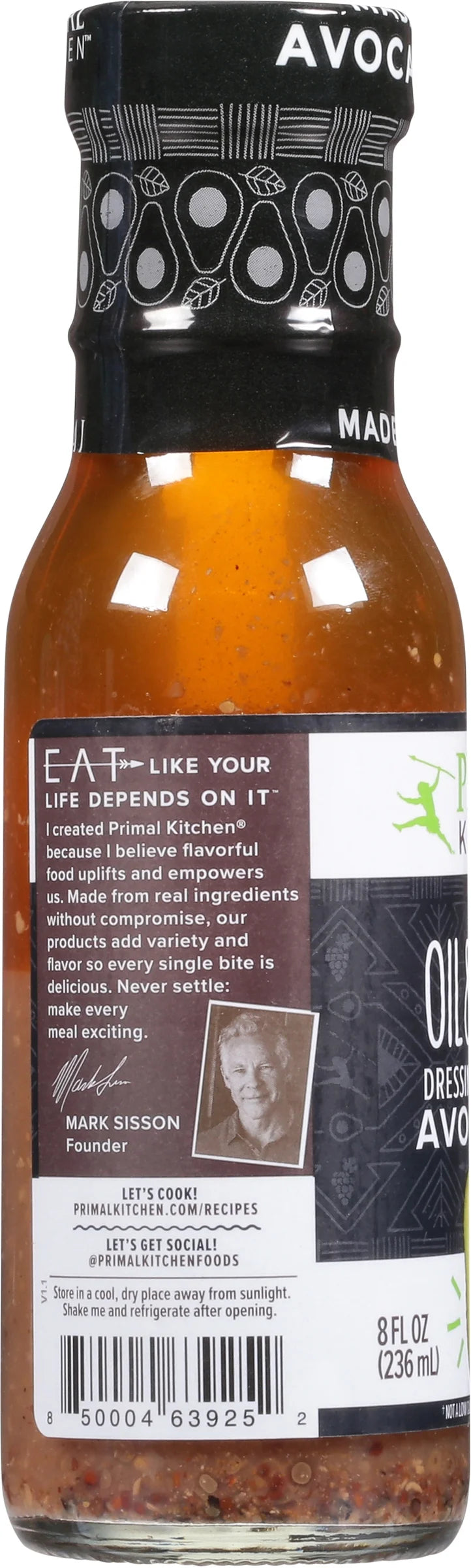 Avocado Oil Vinegar Dressing 8 oz Pack of 6 W803643