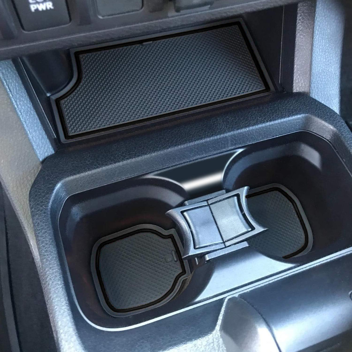 Red Trim Non-Slip Cup Holder Console Door Pocket Inserts Mats A896