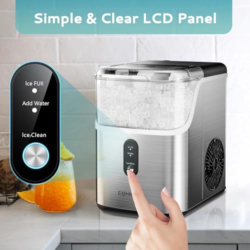 Countertop Nugget Ice Maker with Ice Scoop & Basket J57726