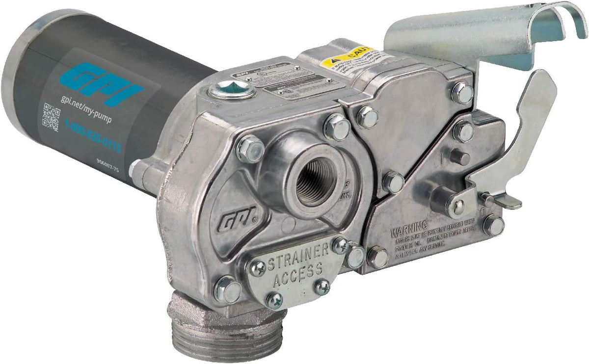 Fuel Transfer Pump with Automatic Shut-Off Nozzle, 15 GPM, 12' Hose P708