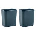 7 Gallon Space Saving Trash Wastebasket, Black (Pack of 12) L49096