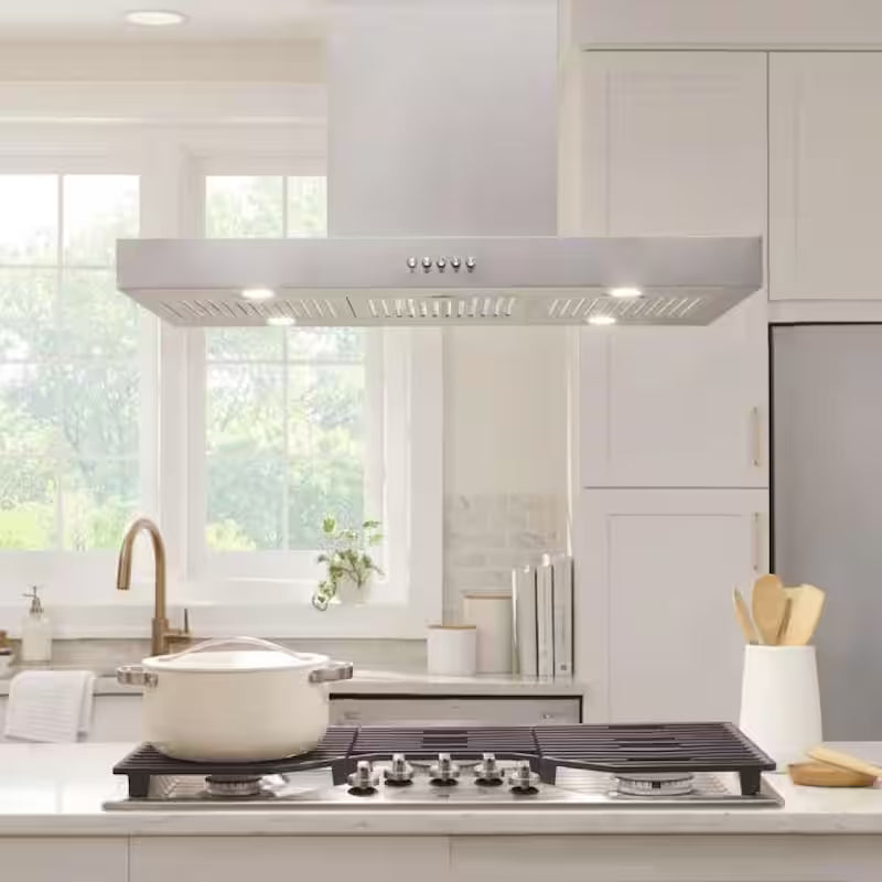 36 in. 350CFM Convertible Stainless Steel Range Hood with LED Lighting Q4315