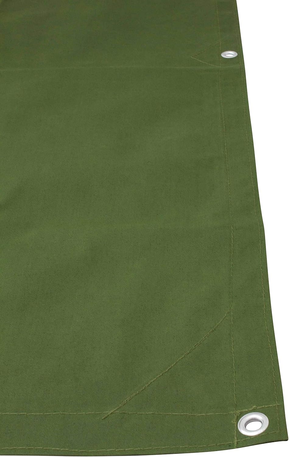 Green Canvas Tarp 12oz Heavy Duty Water Resistant 10' x 16' Pack of 2 I38401