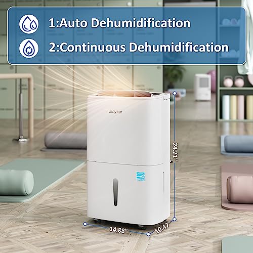 120 Pints Energy Star Home Dehumidifier with Drain Hose D924
