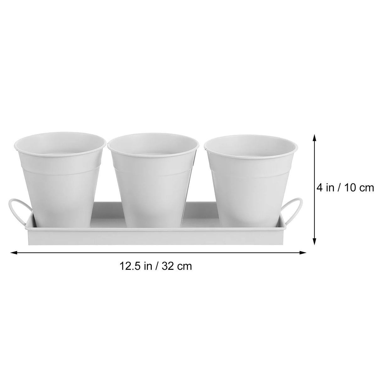 9 pcs Garden Flower Pot with 1pc Tray G830937