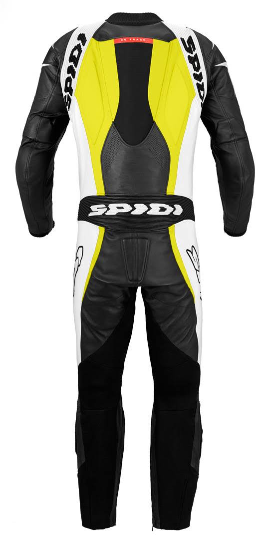 Black-Fluo Yellow Leather Suit O689