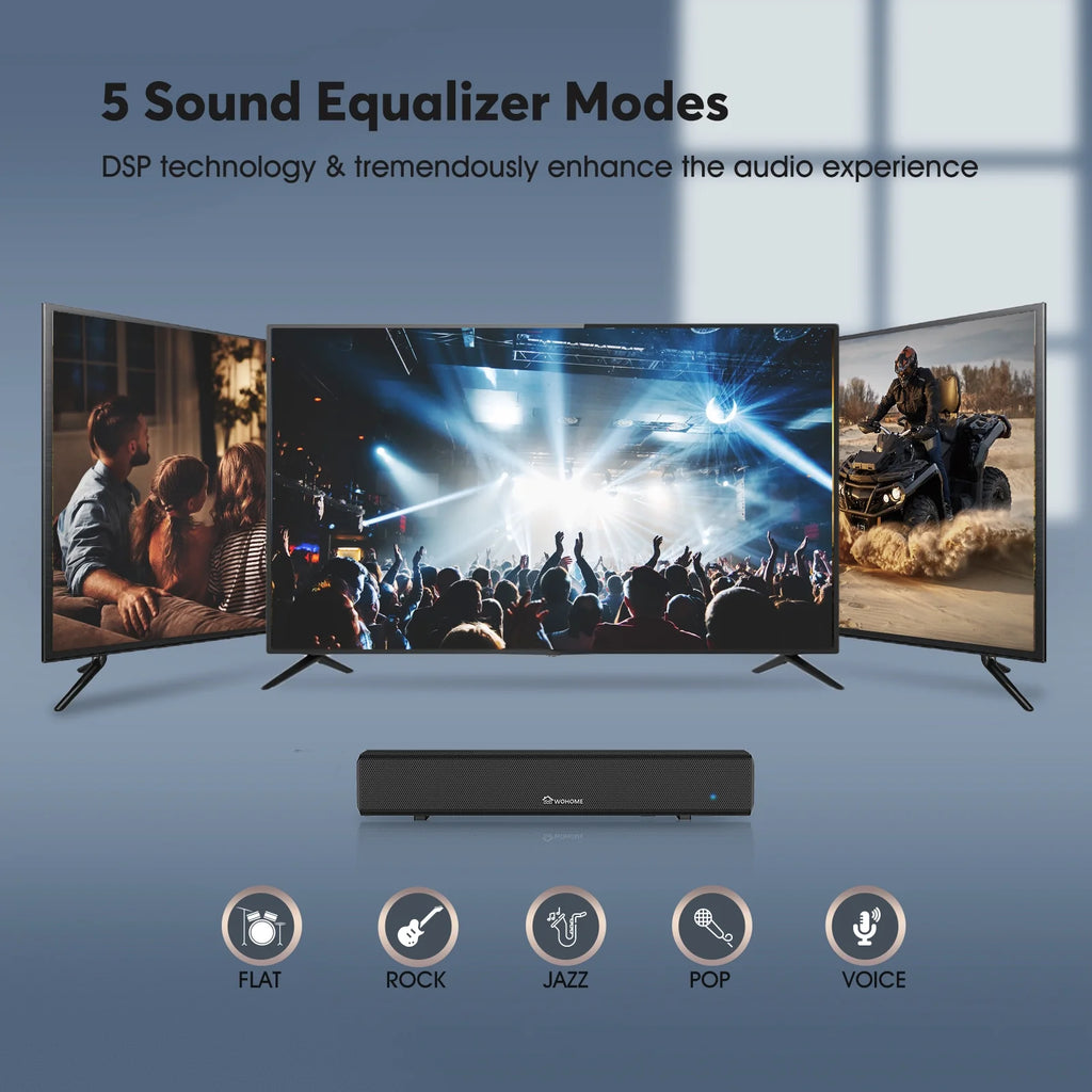 16-Inch 50W Soundbar with Bluetooth 5.0 and Subwoofer M970