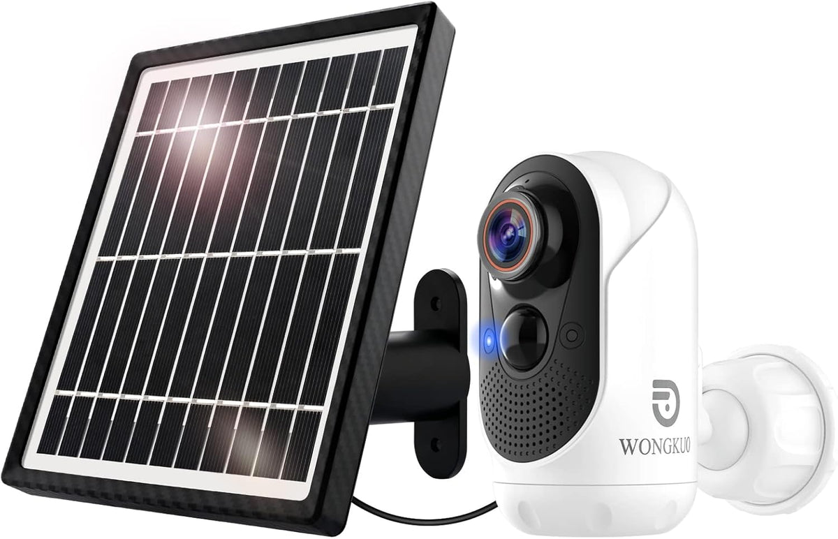 Wireless Solar Security Camera with Night Vision Motion Sensor 2-Way Talk Waterproof Q5751