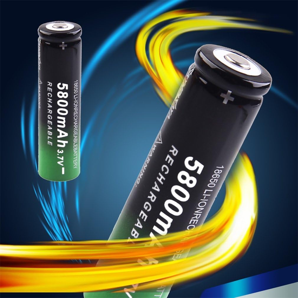 50 Pack 18650 Rechargeable 5800mAh 20A 3.7V Button Top Li-ion Batteries C934516