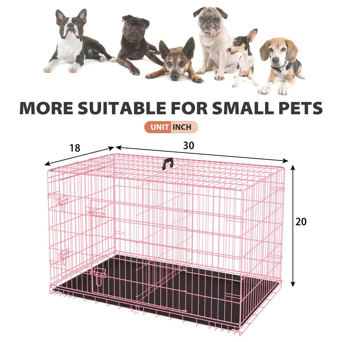 Foldable Large Dog Crate with Handle M40476