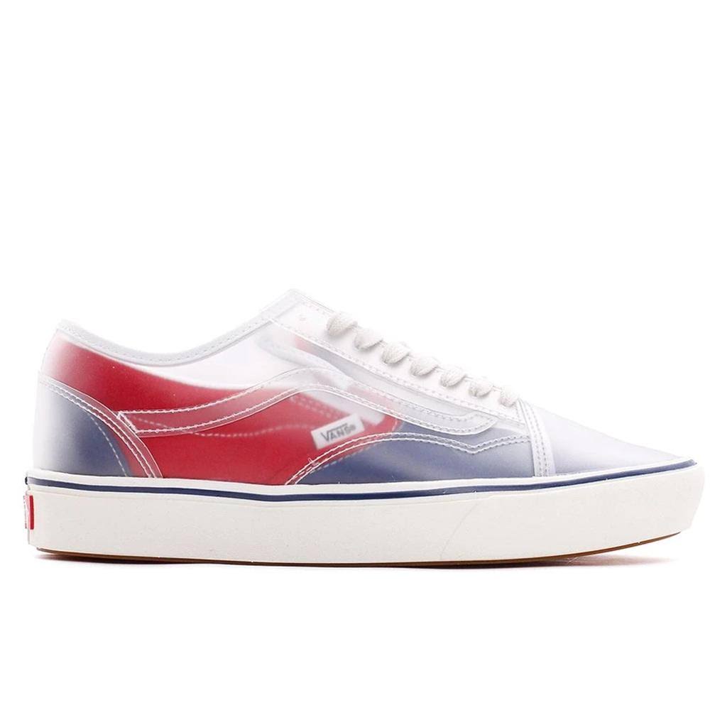 Canvas ComfyCush Slip-Skool True Navy Red Shoes O9724