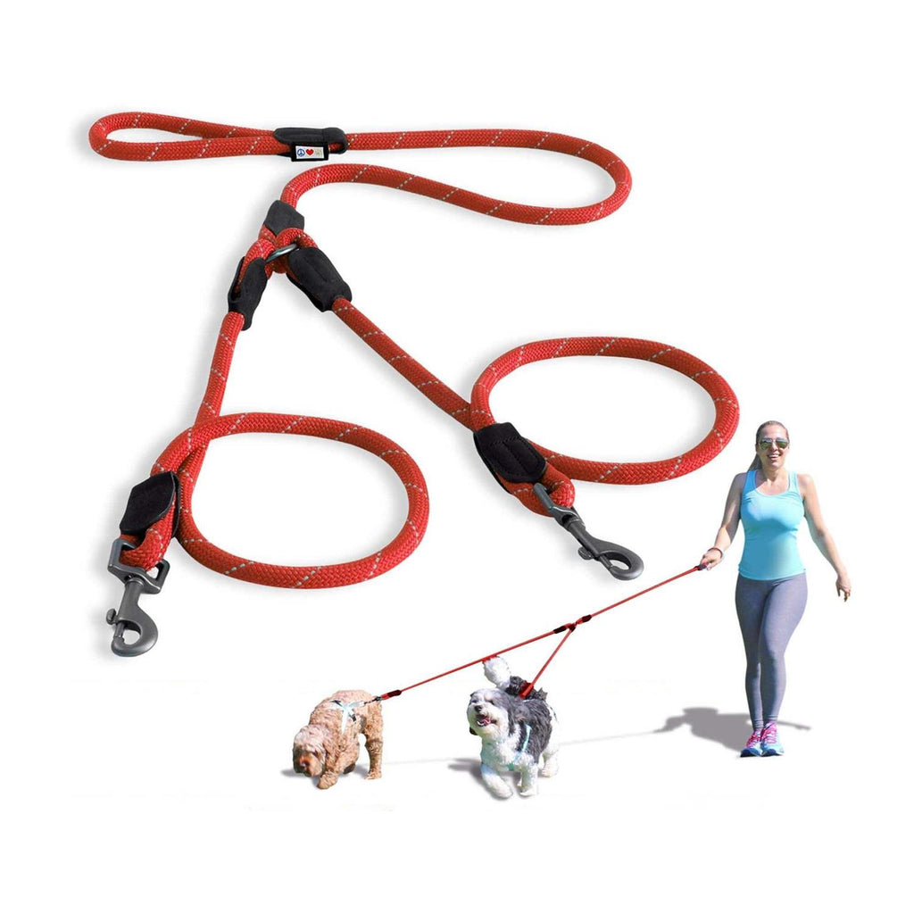 2 Reflective Rope Dog Leash Q1175