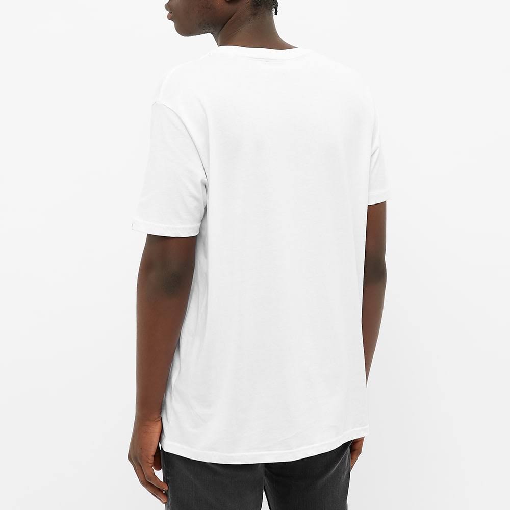 White & Blue Reflective Cotton Tee W277