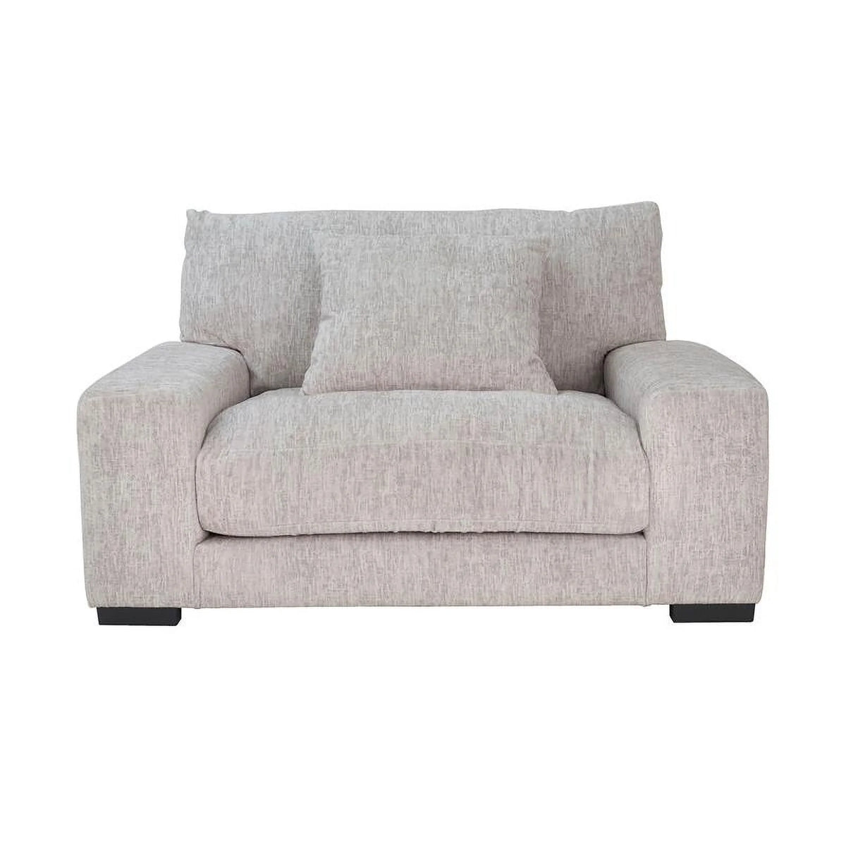 Cream Microfiber Chair F356