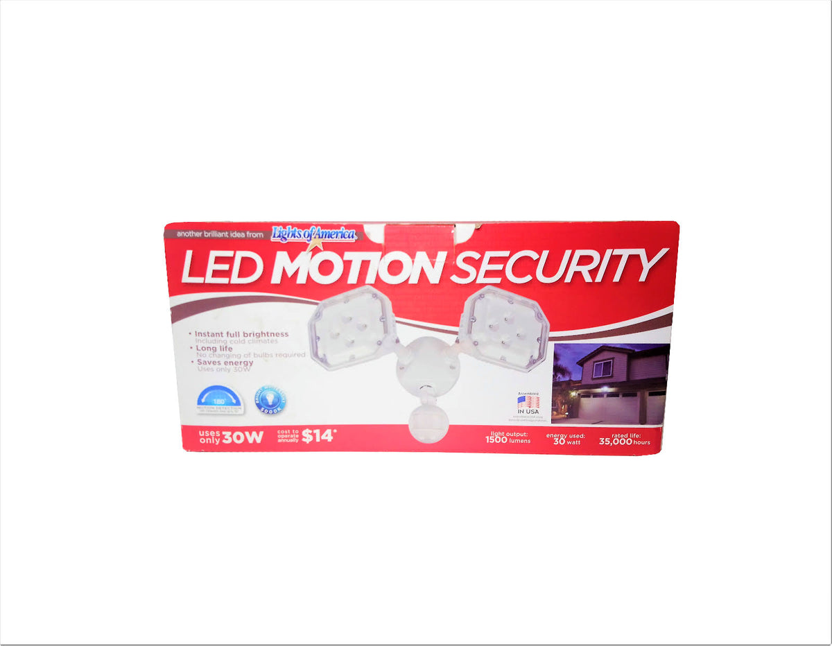 Outdoor Dual Head Motion Sensor LED Security Light Y859055