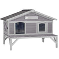 Wooden Cat House Y90273
