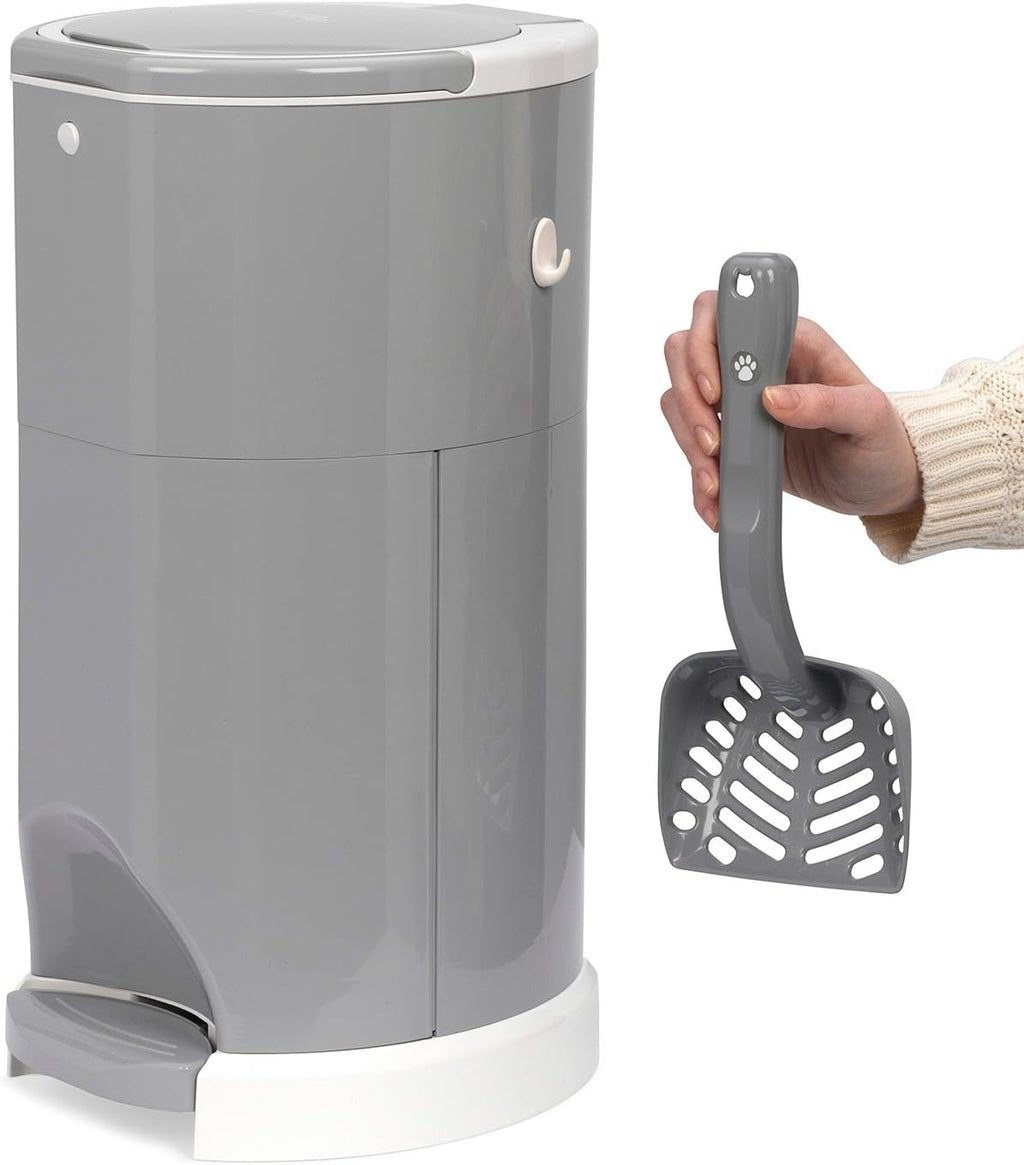 Gray 4 Gallon Plastic Cat Litter Disposal System A87697