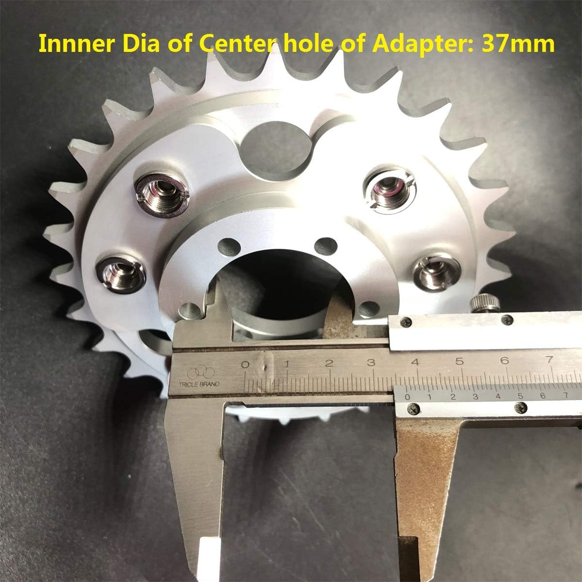 Disc Brake Rotor Adapter and 28T Sprocket for Gas Motorized Bicycle Pack of 2 A30686