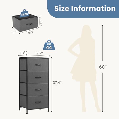 Fabric Storage Tower with 9 Drawers V63216