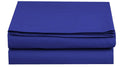 Set of 2 King Size Royal Blue Flat Sheet A7653