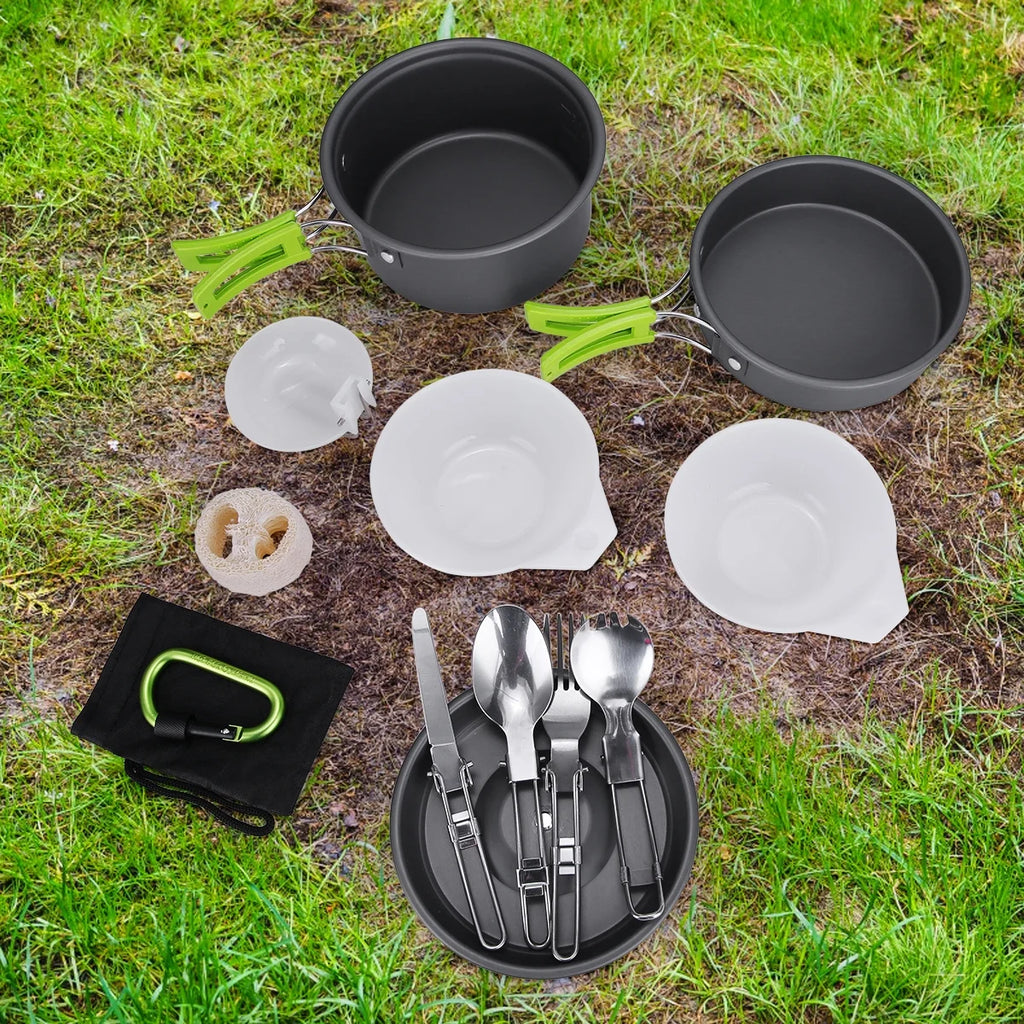 15 Pc Non Stick Outdoor Cookware Set W7276