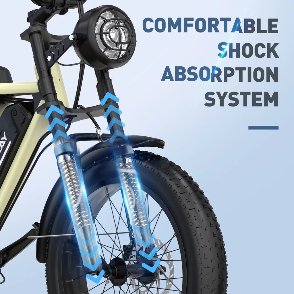 750W Electric Bike 20X4.0 Fat Tire 48V 15Ah Battery G399