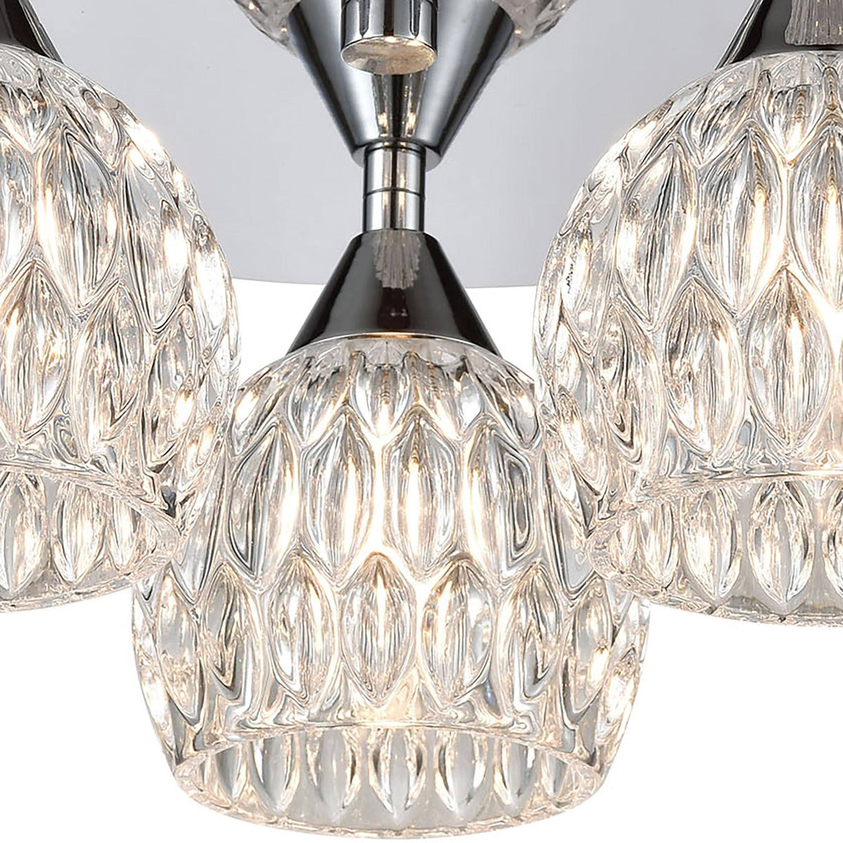 Polished Chrome 3-Light Semi Flush Mount G163329